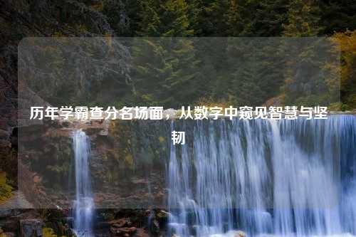 历年学霸查分名场面，从数字中窥见智慧与坚韧
